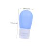 1Set Multi Purpose Travel Lotion Dispenser Squeezable Bottles with Bag Lightweight Easy Control for Travel Cosmetics Shampoo Perfume and More view 2