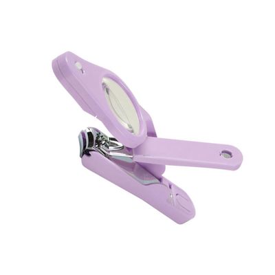 1Pc LED Magnifying Glass Nail Clipper Angle Stainless Steel Nail Cutter for Men Women Portable Lighted Fingernail Trimmer with Comfortable Grip