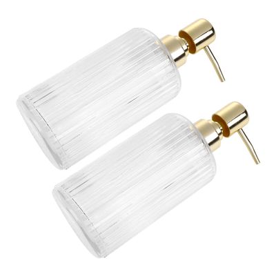 1Set Transparent Lotion Travel Bottles with Pump Practical Containers for Easy Filling Dispensing for Home Hotel Use