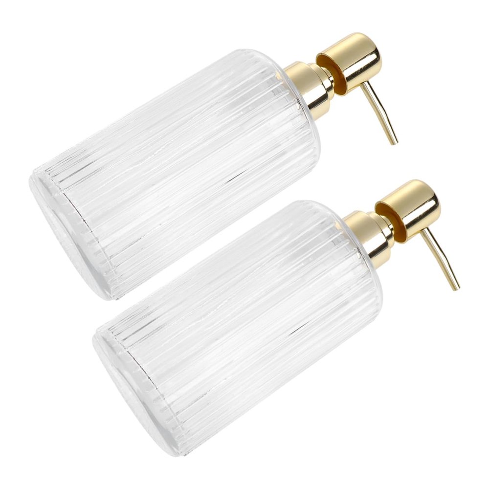 1Set Transparent Lotion Travel Bottles with Pump Practical Containers for Easy Filling Dispensing for Home Hotel Use