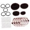 1 Set Invisible Elastic Hair Nets with Clips Loop for Women and Hair Bun Roller Accessories for Ballet Parties Weddings view 1