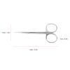 Cuticle Scissors, Curved Blade Nail Scissors Precise Pointed Tip Grooming Kit for Eyebrow Eyelash view 2