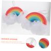 2Pcs Rainbow Design Bath Sponges Gentle Exfoliating Shower Scrubbers Soft Texture for Smooth Skin Fun Bathing Experience for Boys view 4