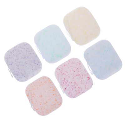 6pcs Thickened Makeup Pads Portable Cleansing Sponges for Deep Cleansing Exfoliation and Oil Removal for Women and Men Reusable Face Cleaning Tool