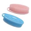 2pcs Silicone Body Scrubber Shower Brush with Creative Design for Gentle Cleansing and Massage for Relaxation view 1