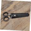 3sets Cattlehide Scissor Protective Sleeves Durable Black Sheath for Hair Shears Beauty Tools Wear Resistant Storage for Embroidery Scissors 2pcs*3 view 2