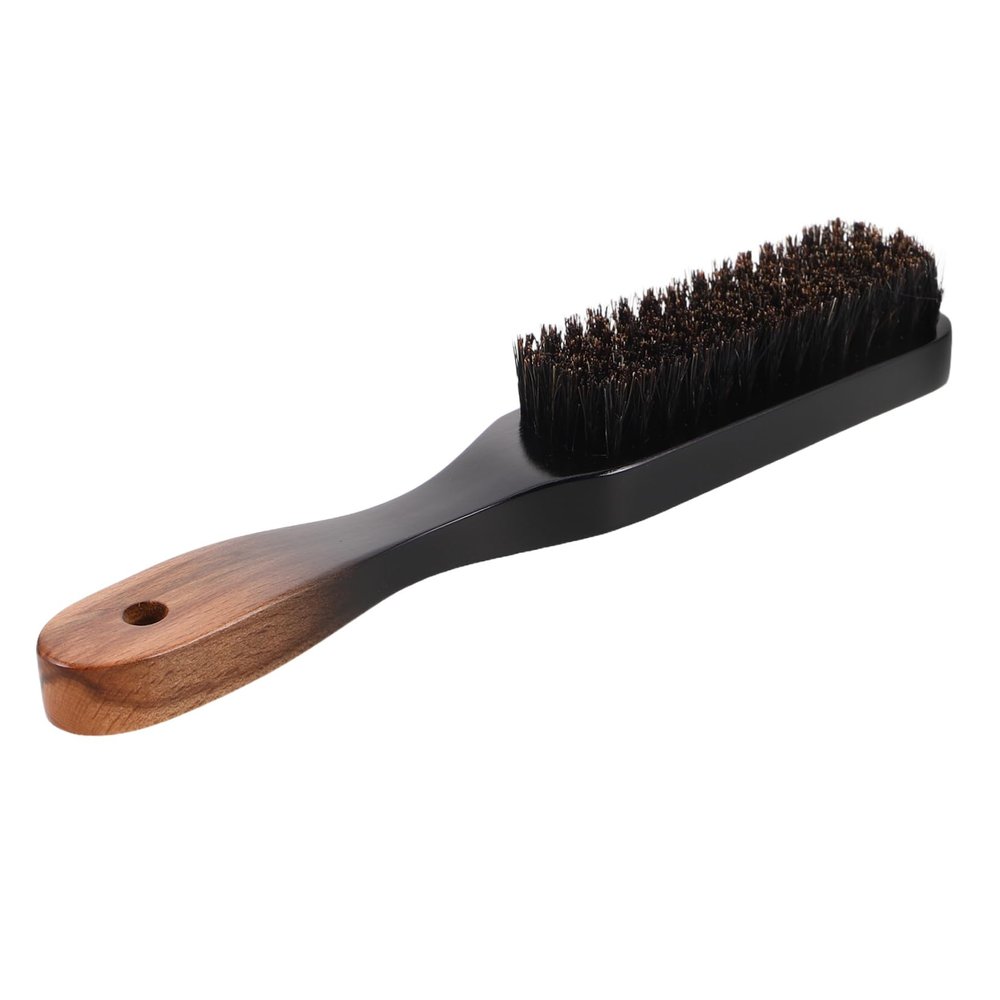 Beard Brush with Premium Boar Bristles Gradient Handle Grooming Tool for Men for Shaving Facial Hair Care Styling and Travel Cleaning