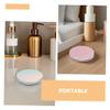 2PCS Travel Loose Powder Container Refillable Ultra Thin Compact with Mirror and Puff for Easy Makeup Touch Ups for Daily Use and Travel view 3