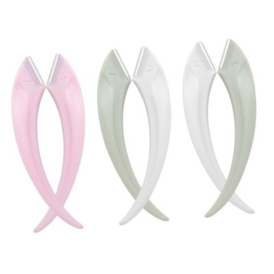 6Pcs Eyebrow Razor Portable Stainless Steel Facial Hair Removal for Women Men Compact Trimmer for Eyebrow Shaping Durable Easy to Grip for Daily Use