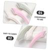 6Pcs Eyebrow Razor Portable Stainless Steel Facial Hair Removal for Women Men Compact Trimmer for Eyebrow Shaping Durable Easy to Grip for Daily Use view 3