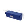 BAZEITFLOW Portable Single Lipstick Holder Mirror Elegant Leather Lipstick Case for Women Small Lip Gloss Storage Box Snap Button for Travel view 2