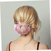 Didiseaon 5pcs Pink Invisible Hair Bun Nets for Women Dancing Hair Accessories Soft Elastic Cover for Ballet and Dance view 4