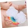 VICASKY Kids Bath Sponge Set 3Pcs Colorful Exfoliating Sponges for Children Soft Bath Scrubber for Gentle Cleaning for Kids Time view 4
