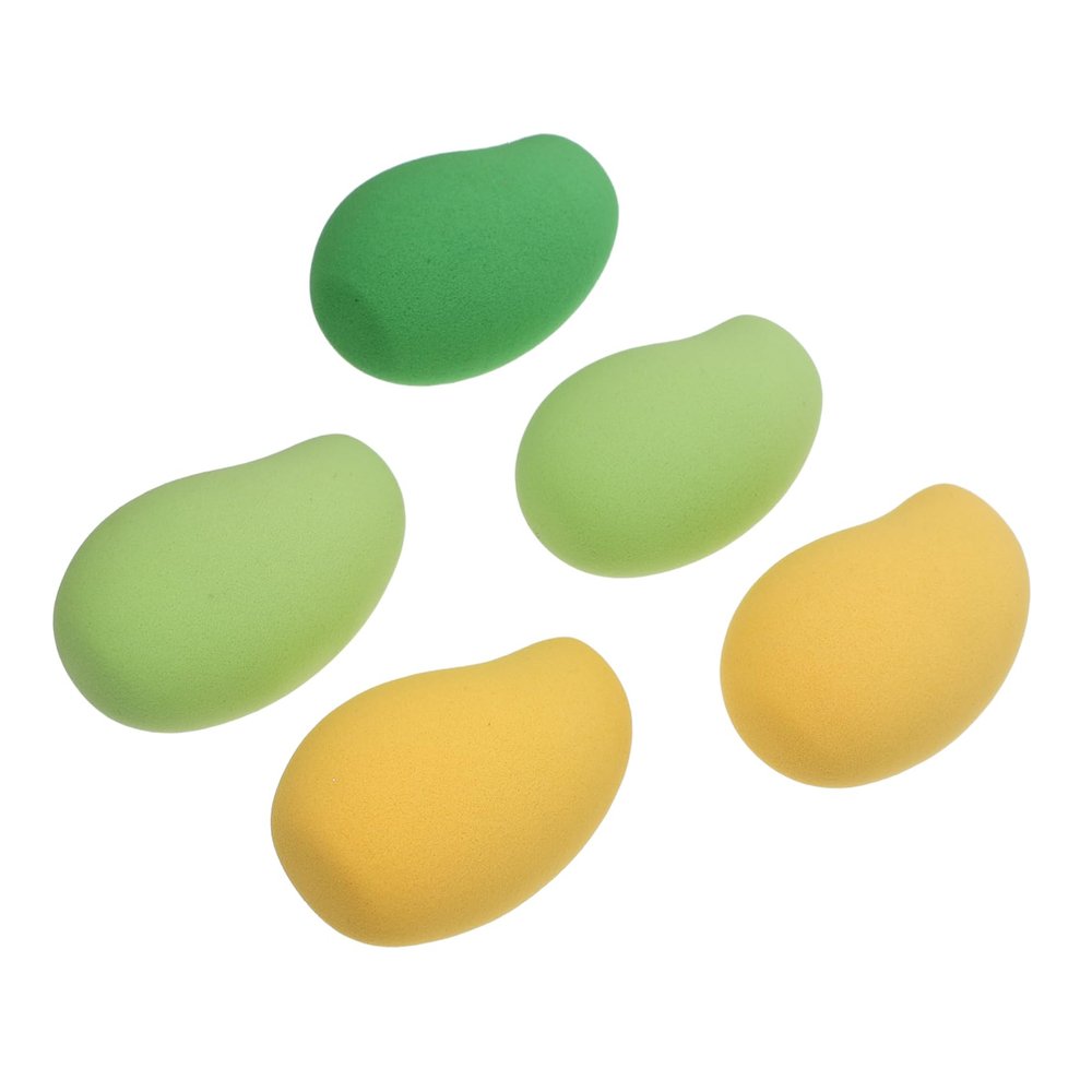 Beaupretty 5pcs Mango Puff Blusher Face Powder for Loose Body Mineral Powder Foundation Setting Makeup Sponge