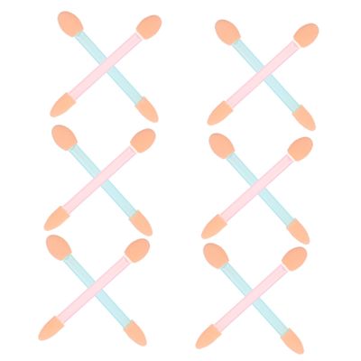 24Pcs Dual Sided Disposable Eyeshadow Applicators Ultra Skin Friendly Makeup Sponge Sticks for Easy Eye Shadow Application for Artists Beauty Shops Random Colors Random Color