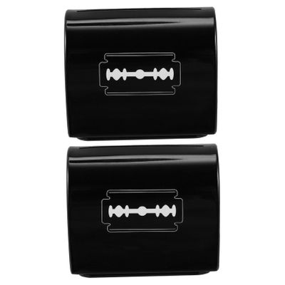 Didiseaon 2pcs Disposal Blades Container Razor Blade Storage Box Iron Sharps Container Razor Graphic to Use