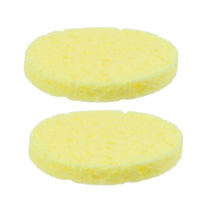12pcs Thickened Natural Sponge Face Cleaning Puff Super Soft Makeup Facial Exfoliating Tool for Daily Skin Care OPP Bag Included