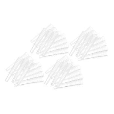 60pcs Silicone Transparent Tweezer Tip Covers Protective Sleeves for Eyelash Grafting Tweezers Durable and Easy to Clean Tip Cases for Professional Use