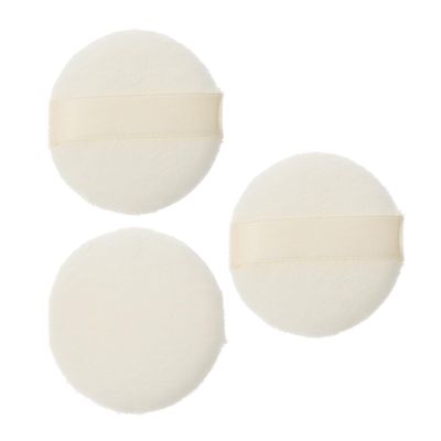 3Pcs Ultra Short Plush Fluffy Powder Puff for Comfortable Body Dusting Talcum Powder Applicator for Liquid Foundation and Face Makeup