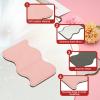 uxcell Small Wave Pocket Mirror for Purse, 2.8 x 4.33 Inch Stainless Steel Compact Makeup Mirror with Leather Case, Travel Mirror Handheld Mirror for Women, Girls, Purse, Gift(Pink) view 3