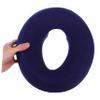 Beaupretty Memory Foam Massage Table Face Pillow Cooling Silk Cover Detachable Headrest Cushion for Spa and Home Use Ergonomic Design in Navy Blue view 4