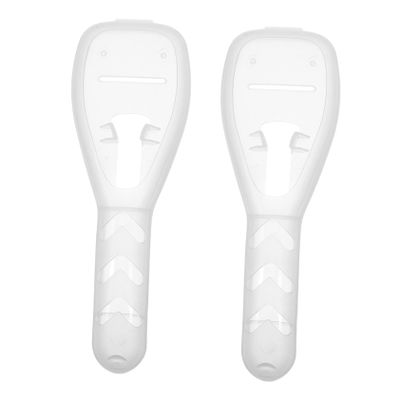 2pcs Razor Travel Case Sturdy Protective Container for Women Shaving Tools Compact Organizer for Home Travel Manual Razor Holder Transparent Design