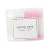 2Packs Cotton Buds Double Head Disposable Makeup Swabs for Ear Cleaning Cosmetics Practical Cotton Swabs Pink White for Home Travel view 1
