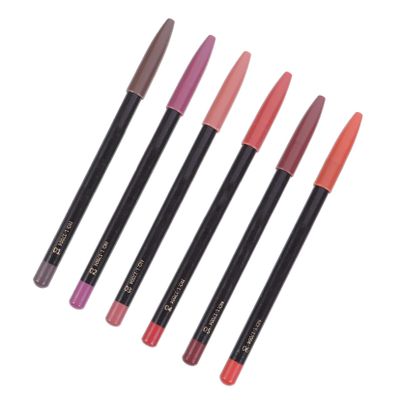 Beaupretty 6Pcs Makeup Lip Liner Pencils Matte Lip Shaping Pencils for Women High Pigment Easy to Apply Natural Finish for Daily Makeup