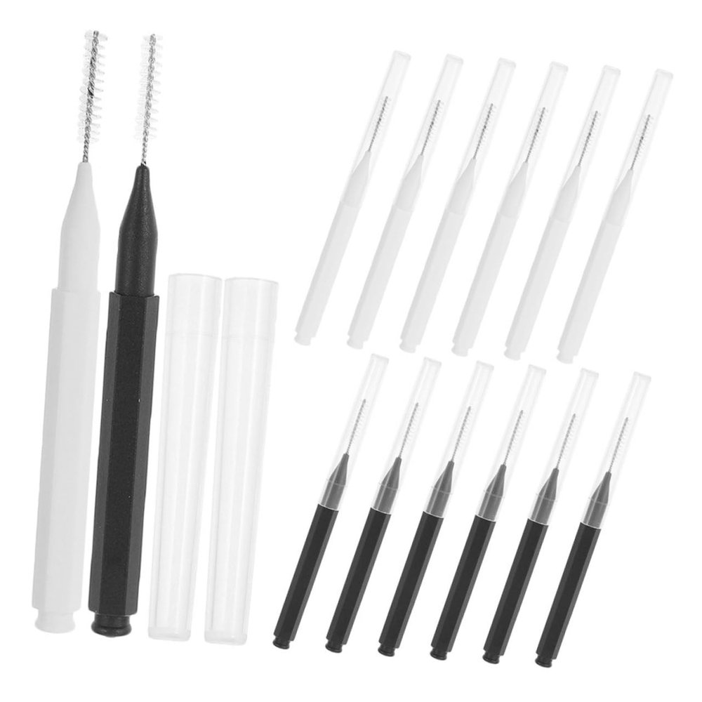 60pcs Mini Eyelash and Brow Brushes Portable Applicators with Caps for Lamination and Extensions Travel Friendly Makeup Tools