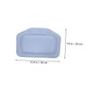 2Pcs Comfortable Bathtub Pillow Supple Bath Head Rests for Head Neck and Back Support Durable and Breathable for Spa and Relaxation view 2