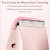 Bikini Shaver, Trimmer 2.0, 2 in 1 Bikini Trimmer for Women, Dual Head Shaver Women, 2 in 1 Wet & Dry Waterproof Electric Bikini Trimmer for Face, Body & Intimate Areas (Blue) view 3