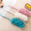 Back Scrubber for Shower, Loofah Sponge Brush Exfoliating Body, Long Handle Scrub Brush for Shower with Loofah on a Stick for Back Use, Bathing Accessories Body Brushes (Green,White, 2pcs) view 2