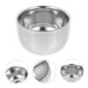 UTHCLO Stainless Steel Shaving Bowl Brush Metal Shave Cup for Men Manual Whisking and Lathering for Traditional Shaving Supplies view 3