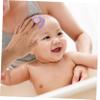 Bath Brush with Ergonomic Grip Soft Silicone Cradle Cap Scrubber for Gentle Scalp Exfoliation Shower Essentials Purple for Newborns view 4