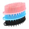 3Pcs Dual Sided Silicone Bath Brush Gentle Exfoliating Body Scrubber for Sensitive Skin Ergonomic Handheld Tool for Deep Cleansing Massaging for Back Shoulders view 1