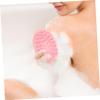 3Pcs Dual Sided Silicone Bath Brush Gentle Exfoliating Body Scrubber for Sensitive Skin Ergonomic Handheld Tool for Deep Cleansing Massaging for Back Shoulders view 4