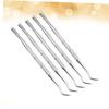 5Pcs Stainless Steel Single Head Nail File Precision Manicure Pedicure Tool for Fingernails and Toenails Durable Metal Buffer for Salon Home Use view 3