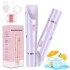 Bikini Shaver, Trimmer 2.0, 2 in 1 Bikini Trimmer for Women, Dual Head Shaver Women, 2 in 1 Wet & Dry Waterproof Electric Bikini Trimmer for Face, Body & Intimate Areas (Purple) view 1
