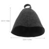 Felt Wool Sauna Hat Insulating Water Absorbent Cap for Men Women Durable Bath Steam Protector for Saunas Spas and Showers Multi Scenario Use Grey view 2