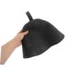 Felt Wool Sauna Hat Insulating Water Absorbent Cap for Men Women Durable Bath Steam Protector for Saunas Spas and Showers Multi Scenario Use Grey view 4