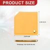 uxcell Small Square Pocket Mirror for Purse, 2.44 Inch Stainless Steel Compact Makeup Mirror with Leather Case, Travel Mirror Handheld Mirror for Women, Girls, Purse, Gift(Yellow) view 2