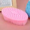 Akozon Akozon Baby Shampoo Brush - Exfoliating Silicone Bathing Brush for Hair Washing and Scalp Massage  Multipurpose and Gentle for Kids (Pink) view 3