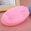 Akozon Akozon Baby Shampoo Brush - Exfoliating Silicone Bathing Brush for Hair Washing and Scalp Massage  Multipurpose and Gentle for Kids (Pink) view 4