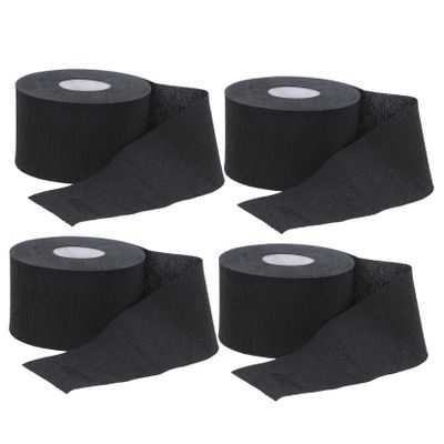 Beaupretty Disposable Neck Strips 4 Rolls Barber Neck Protection Papers for Hairdressing for Salons and Barbershop Use