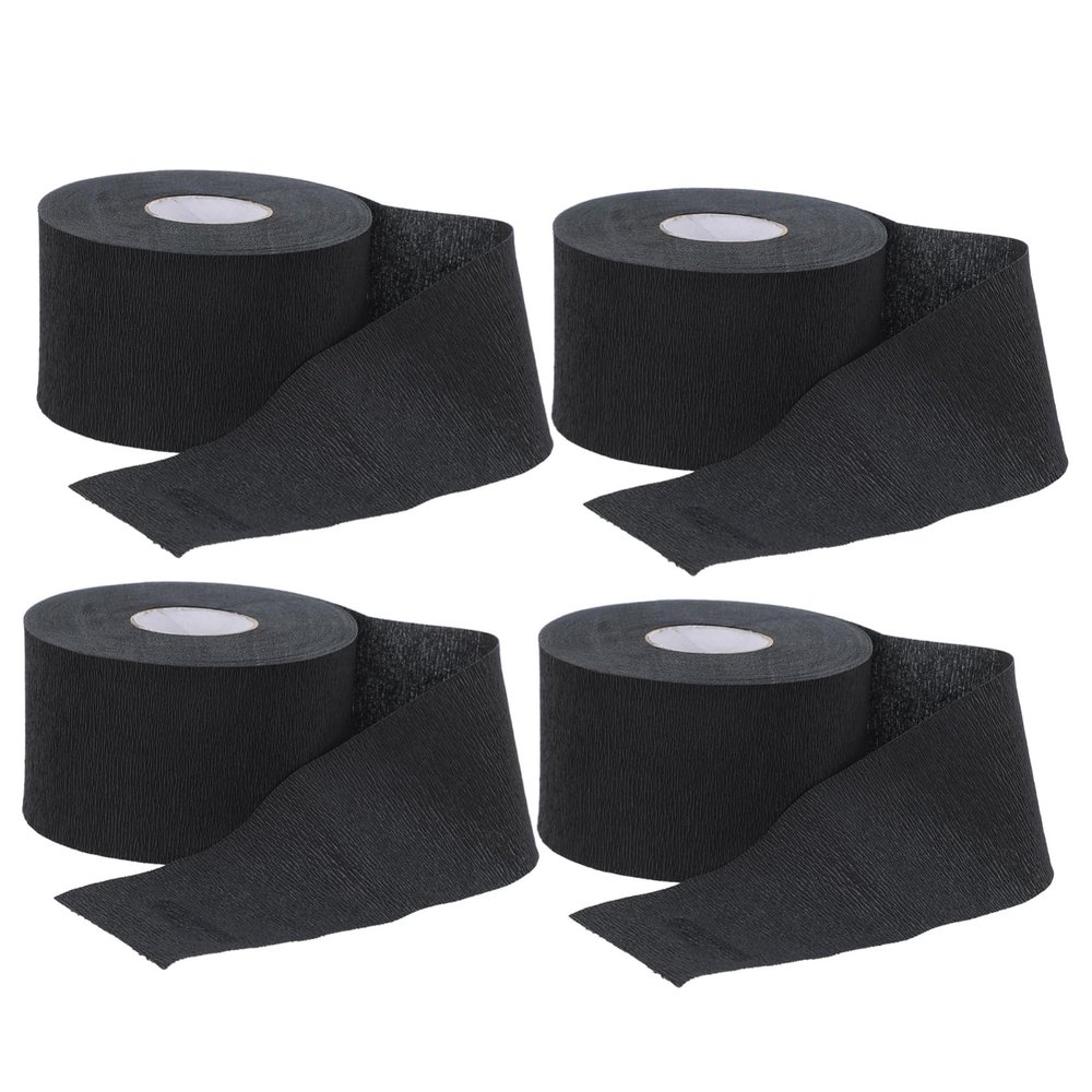 Beaupretty Disposable Neck Strips 4 Rolls Barber Neck Protection Papers for Hairdressing for Salons and Barbershop Use