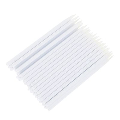 PartyKindom 100pcs Disposable Eyeliner Brush Applicator Hard Nylon Fiber Tips for Precise Application for Makeup Artists and DIY Enthusiasts for Travel and Daily Use