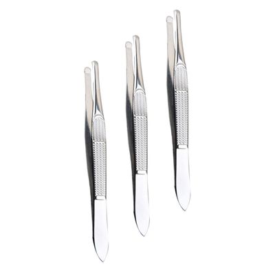 3Pcs Professional Tweezers for Eyebrow Grooming Facial Tweezers with Ergonomic Grip for Hair Trimming and Precision Removal for Women