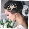 2Pcs Pearl Hair Side Comb Clips with Rhinestones Elegant Bridal Hair Accessories for Weddings Lightweight Hair Combs for Brides Bridesmaids and Mothers view 3