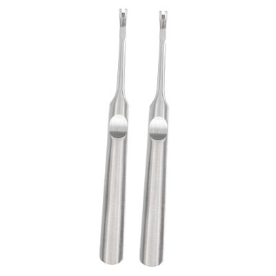2Pcs Stainless Steel Cuticle Remover Tool Dead Skin Pusher Fork Trimmer for Manicure and Pedicure Nail Art Instruments for Fingernails Toenails