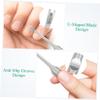 2Pcs Stainless Steel Cuticle Remover Tool Dead Skin Pusher Fork Trimmer for Manicure and Pedicure Nail Art Instruments for Fingernails Toenails view 3